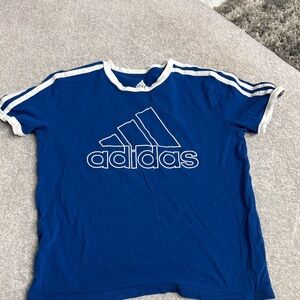 Adidas Kids Royal Blue Tee with White Accents